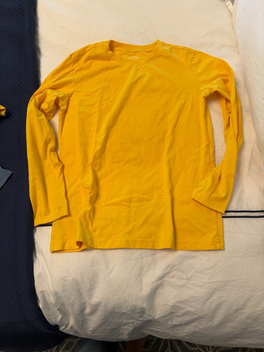 Primary Kids unisex size 10 Long-Sleeve Crewneck Shirt - Yellow
